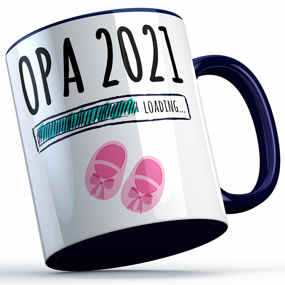 "Opa 2021 loading... (Mädchen)" Tasse (5 Varianten)