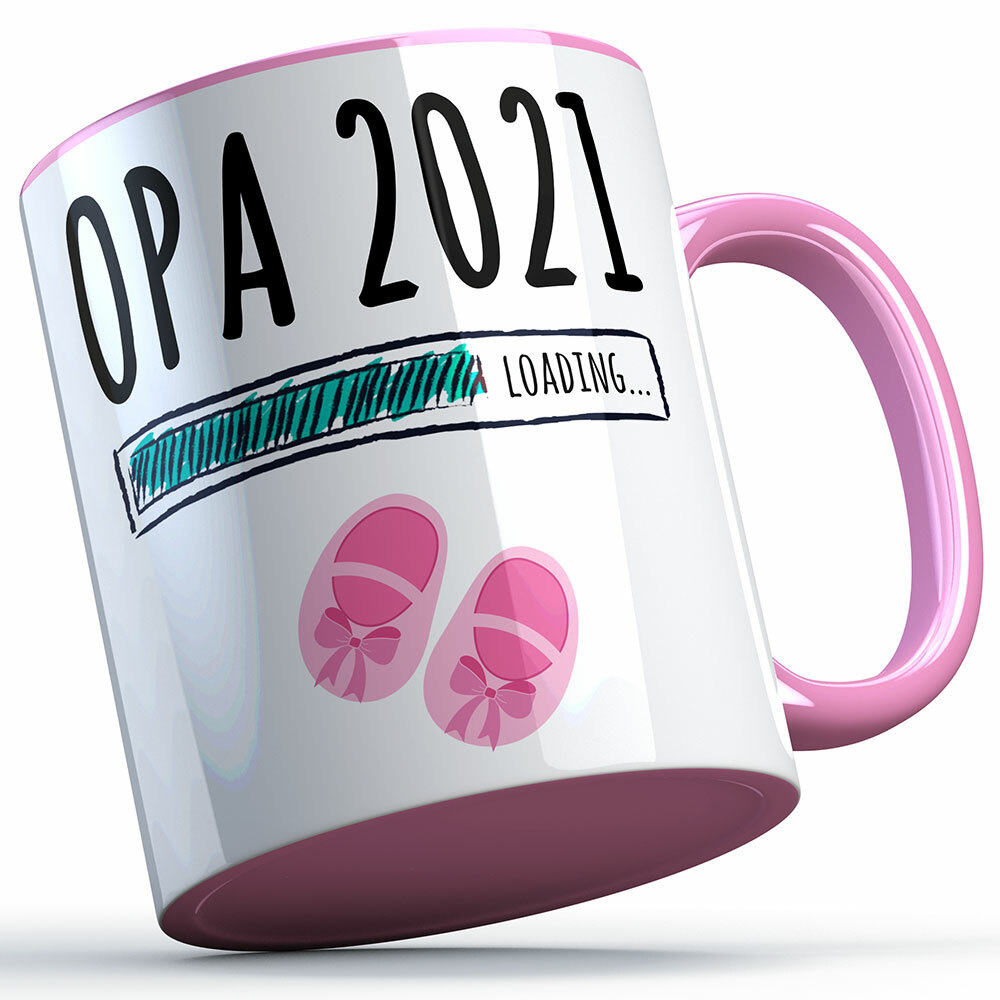 "Opa 2021 loading... (Mädchen)" Tasse (5 Varianten)