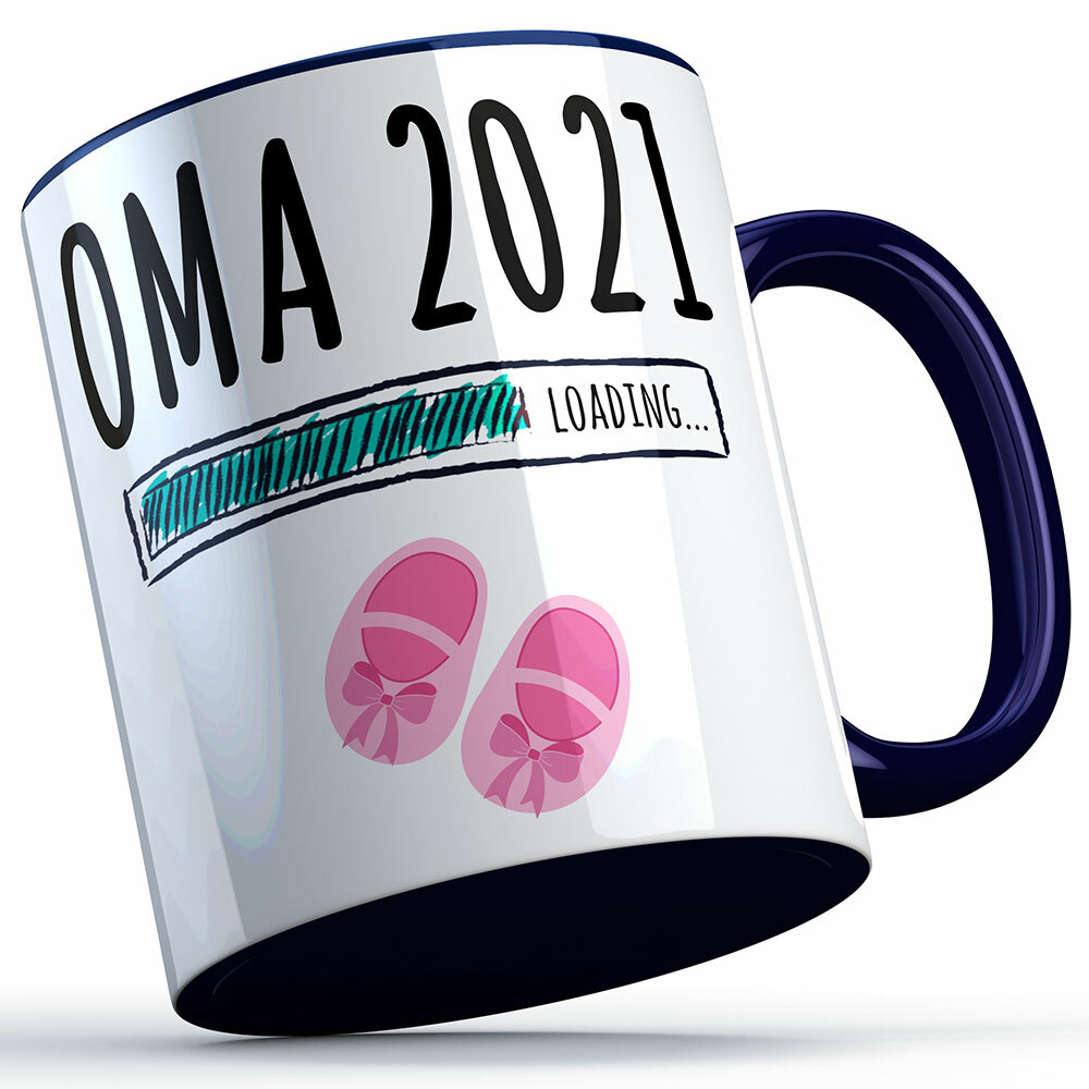"Oma 2021 loading... (Mädchen)" Tasse (5 Varianten)