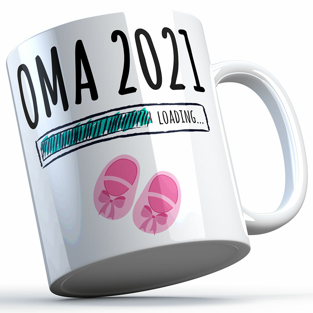 "Oma 2021 loading... (Mädchen)" Tasse (5 Varianten)