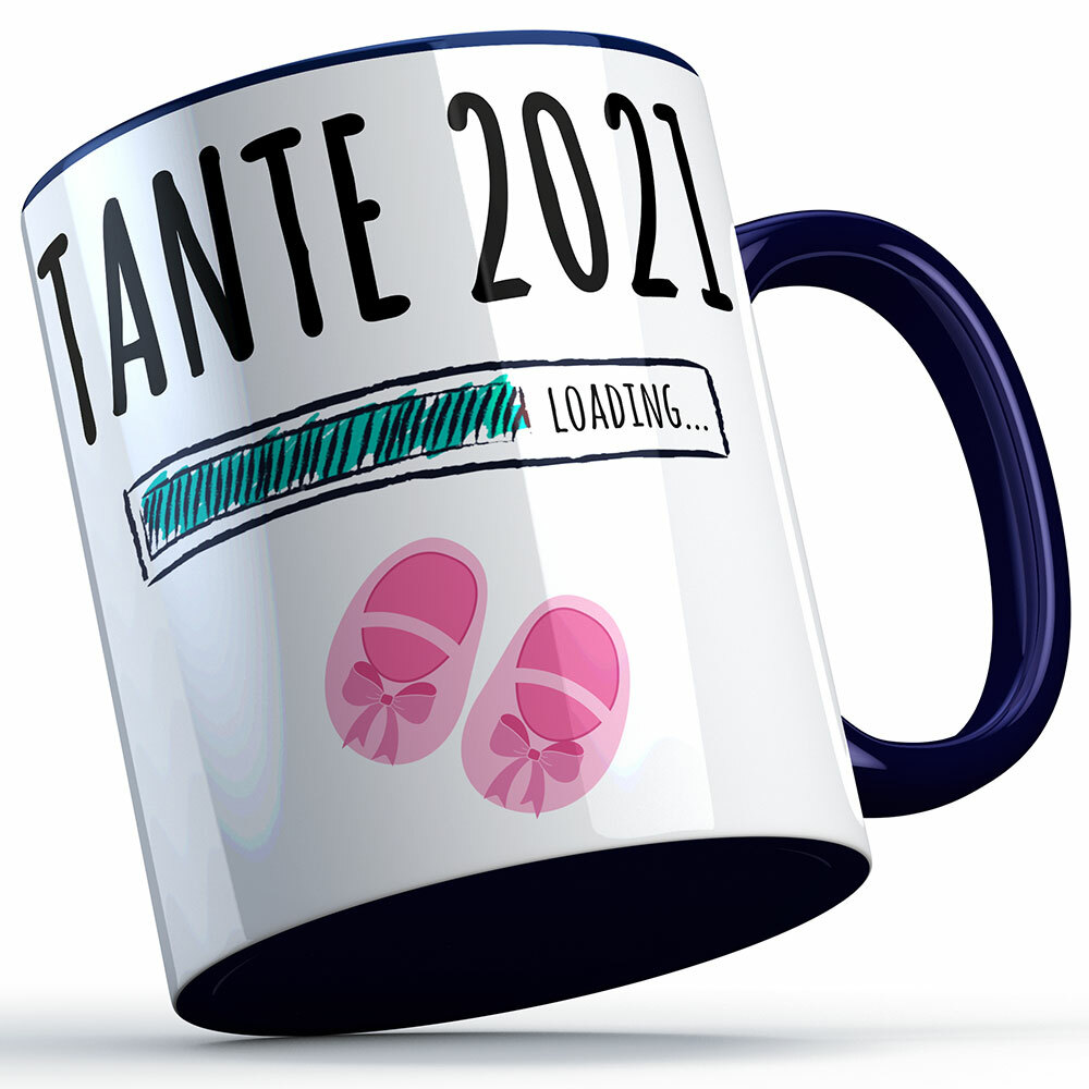"Tante 2021 loading... (Mädchen)" Tasse (5 Varianten) 92211