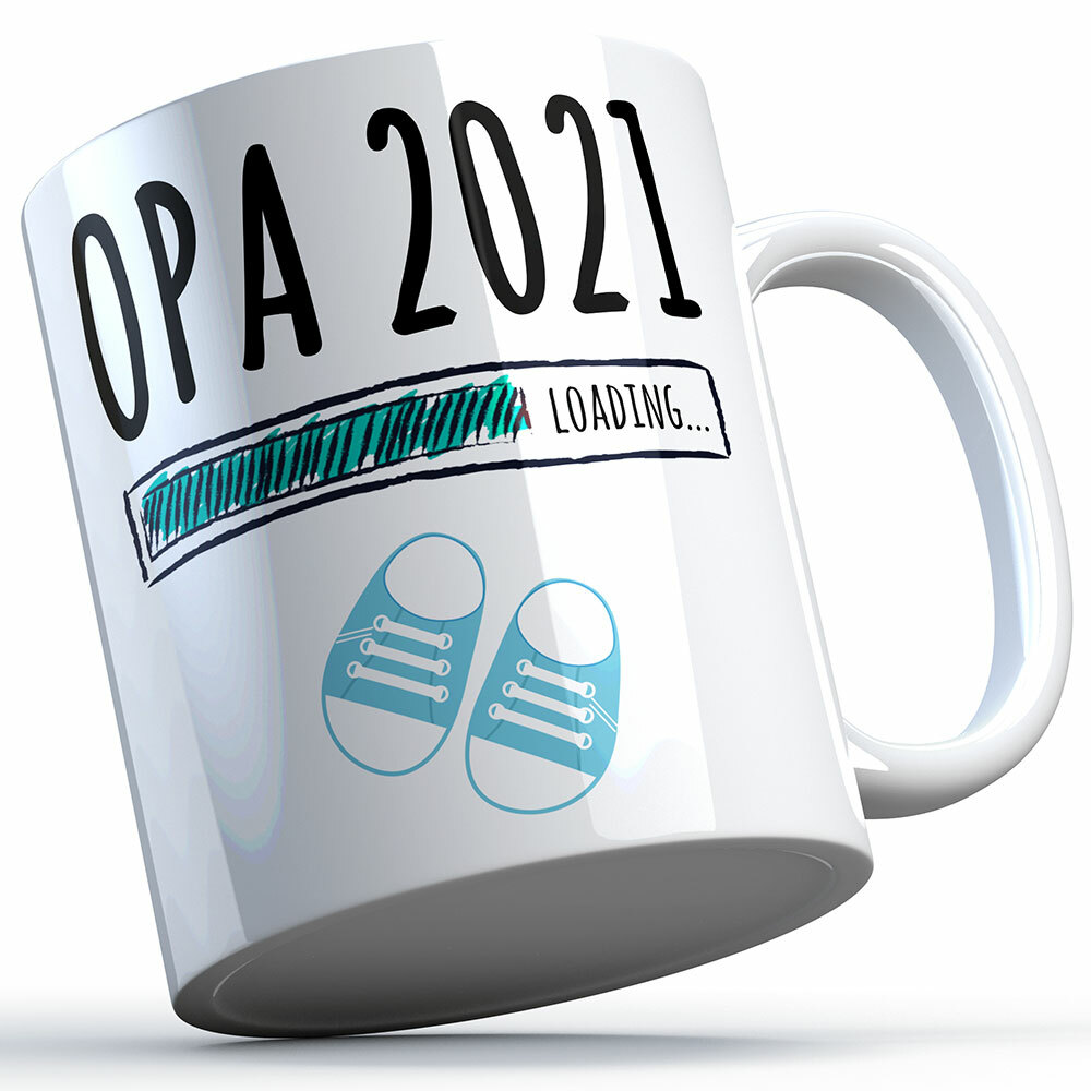"Opa 2021 loading... (Junge)" Tasse (4 Varianten)