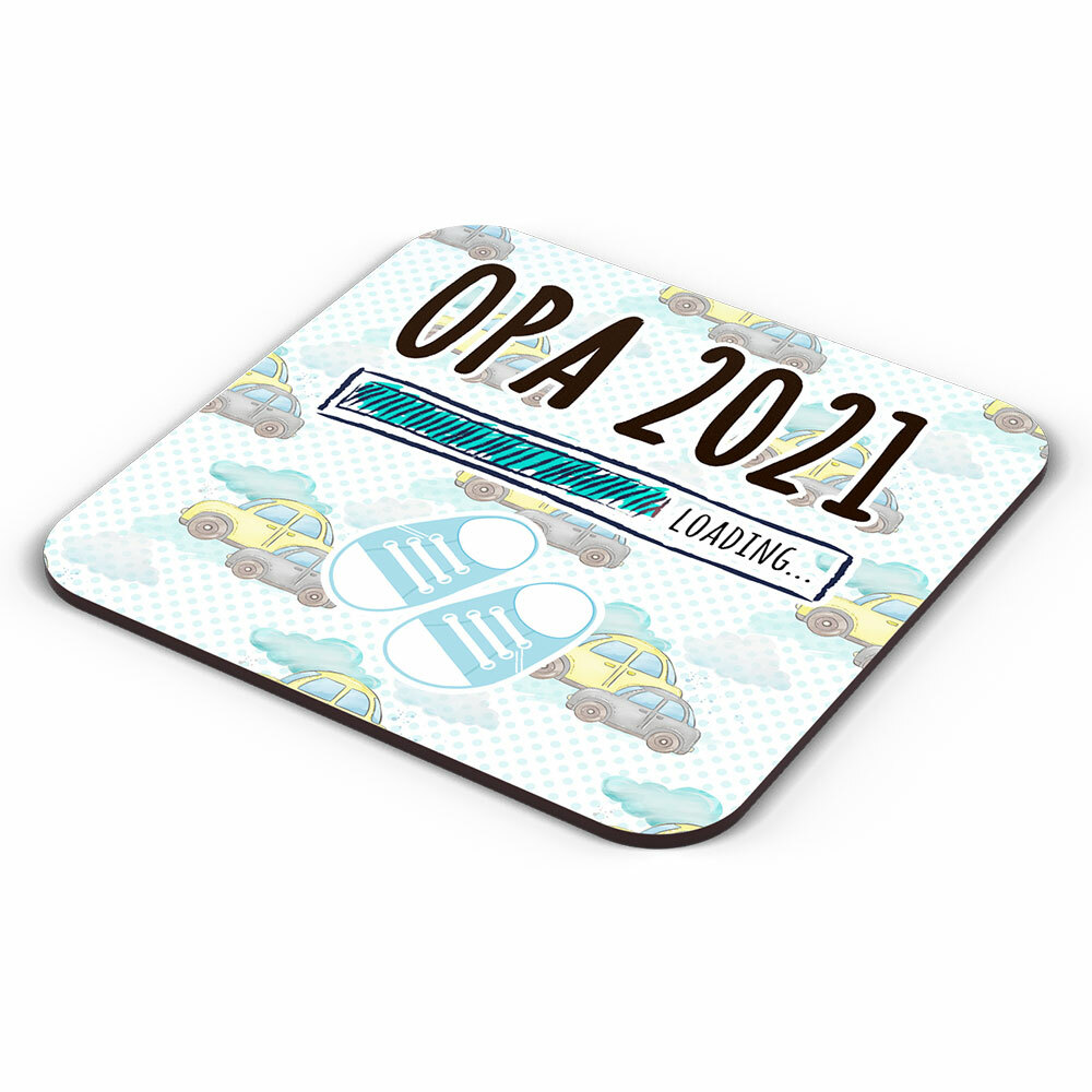 "Opa 2021 loading... (Junge)" Tasse inkl. passendem Untersetzer (4 Varianten)