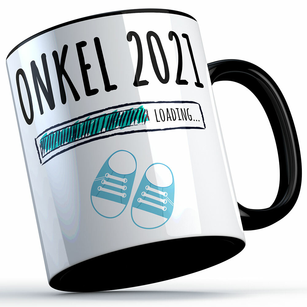 "Onkel 2021 loading... (Junge)" Tasse lustige Sprüchetasse (4 Varianten) 92217