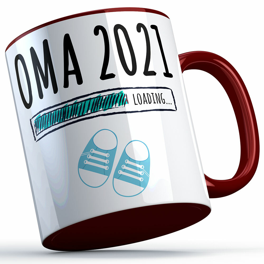 "Oma 2021 loading... (Junge)" Tasse lustige Sprüchetasse (4 Varianten) 92219
