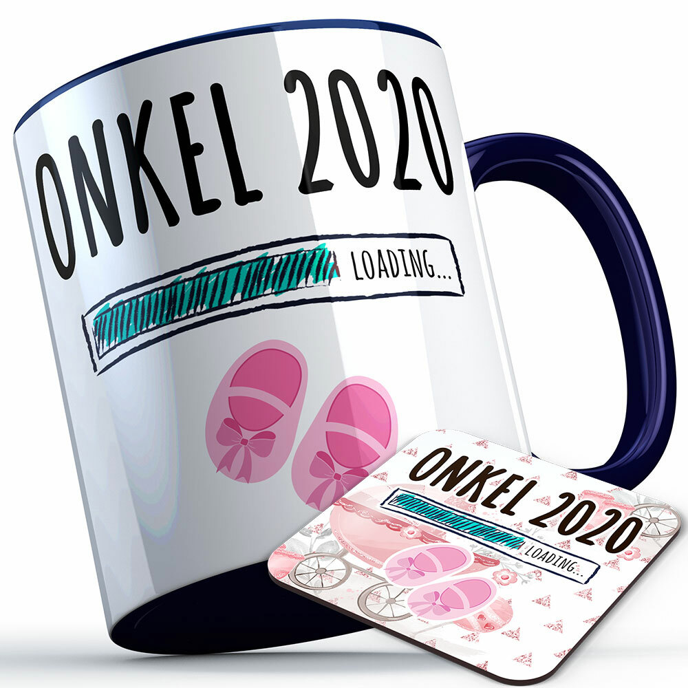 "Onkel 2020 loading... (Mädchen)" Tasse inkl. passendem Untersetzer (5 Varianten) 92222