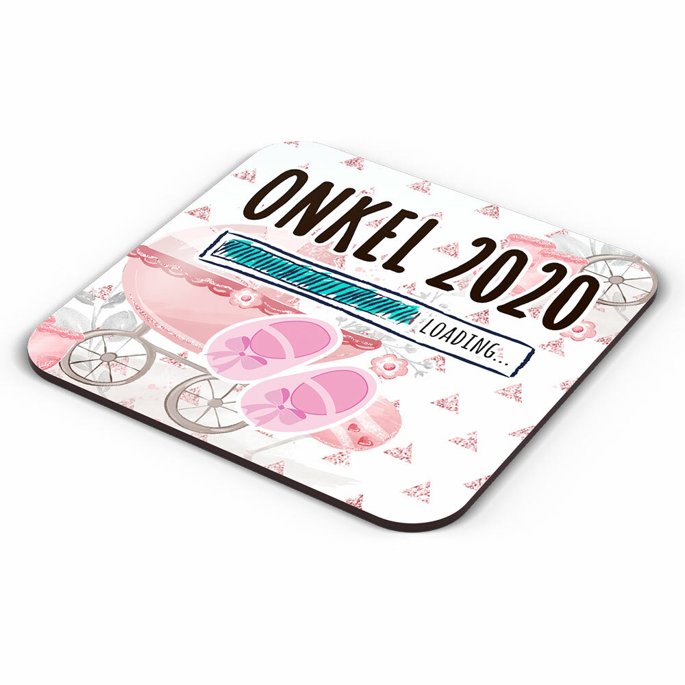 "Onkel 2020 loading... (Mädchen)" Tasse inkl. passendem Untersetzer (5 Varianten)