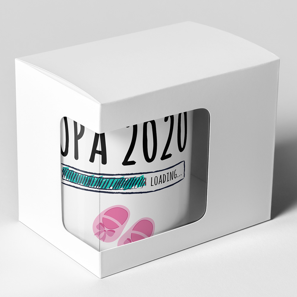 "Opa 2020 loading... (Mädchen)" Tasse inkl. passendem Untersetzer (5 Varianten)