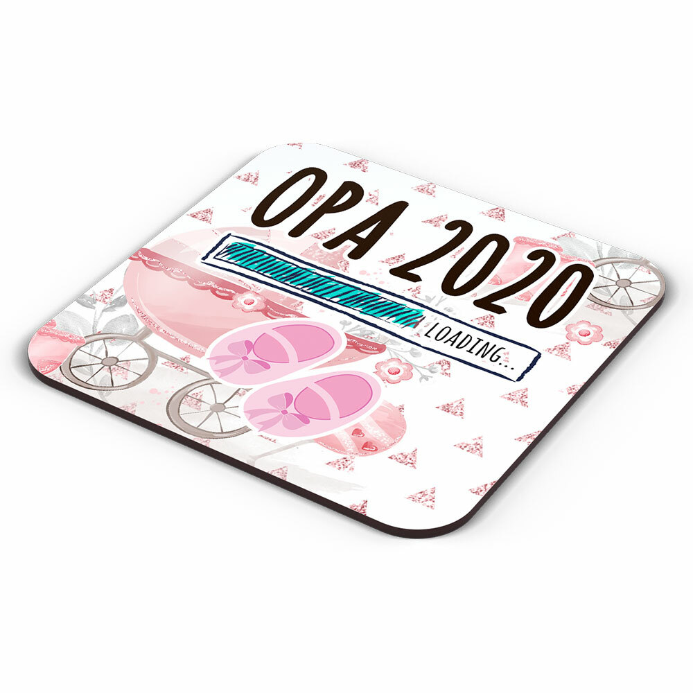 "Opa 2020 loading... (Mädchen)" Tasse inkl. passendem Untersetzer (5 Varianten)