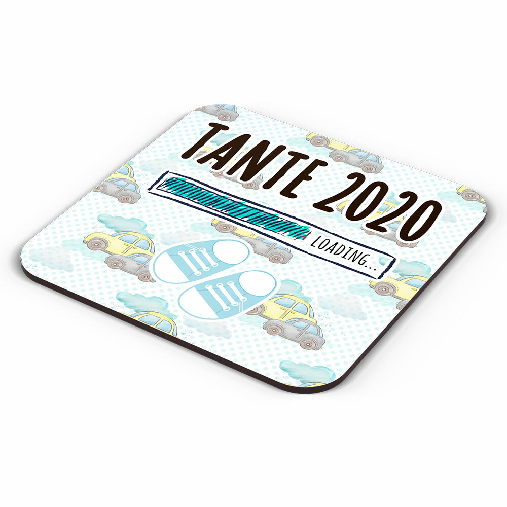 "Tante 2020 loading... (Junge)" Tasse inkl. passendem Untersetzer (5 Varianten)