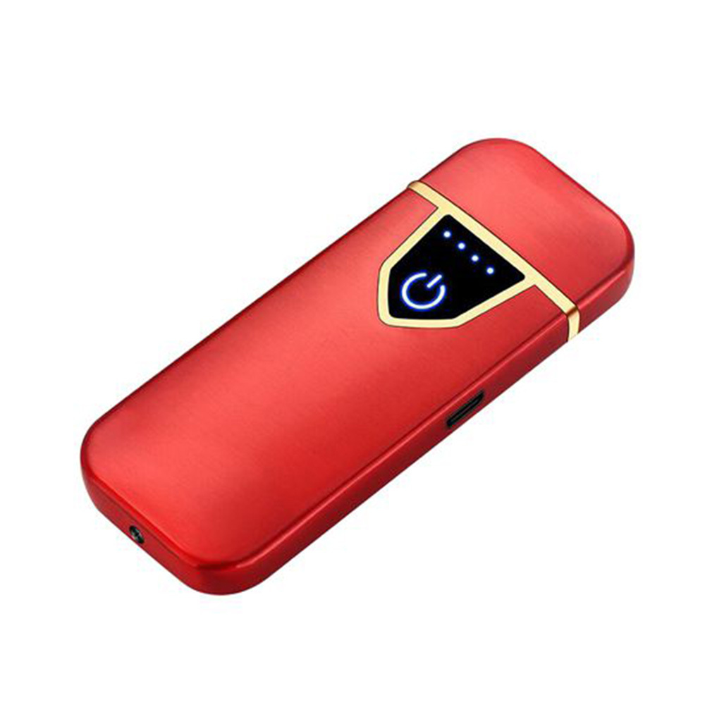 USB Lichtwellen Feuerzeug inkl. Micro USB Ladekabel und edler Geschenkbox (Farbe Rot) USB-FZ-ROT