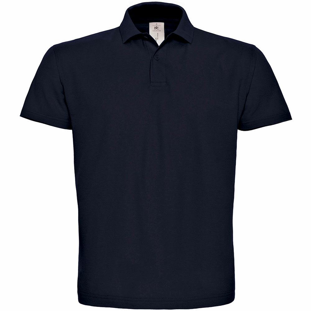 Premium Polohemd mit 2er Knopfleiste (Herren, Farbe Navy) 676765