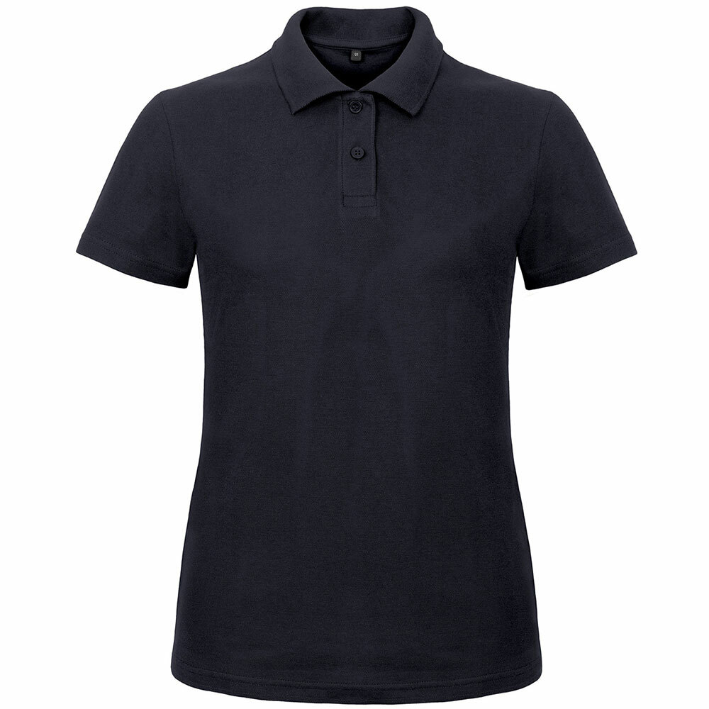 Premium Polohemd mit 2er Knopfleiste (Damen, Farbe Navy) 56654