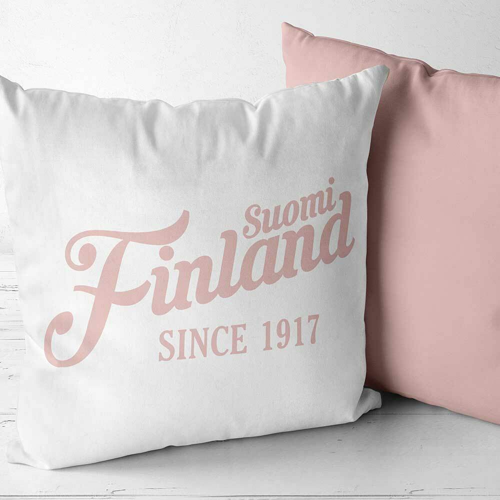 "Suomi Finland - since 1917" Two Tone Kissen (Erhältlich in sechs Farben)