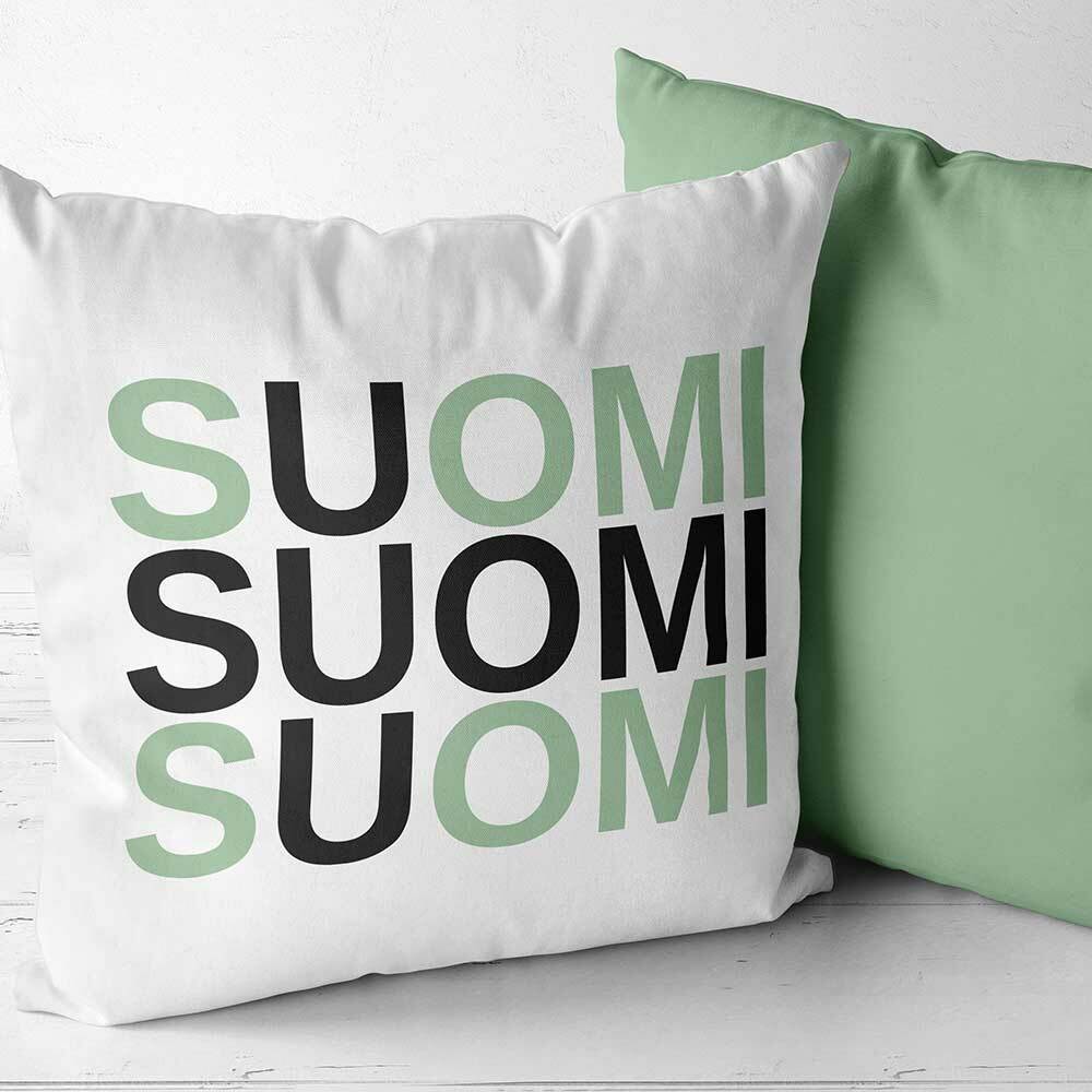"Suomi" Two Tone Kissen (Erhältlich in fünf Farben)