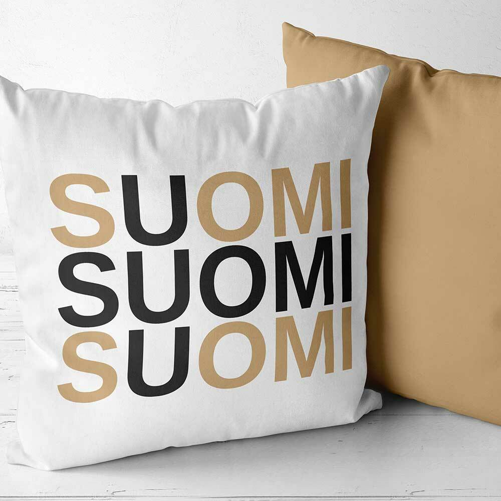 "Suomi" Two Tone Kissen (Erhältlich in fünf Farben)