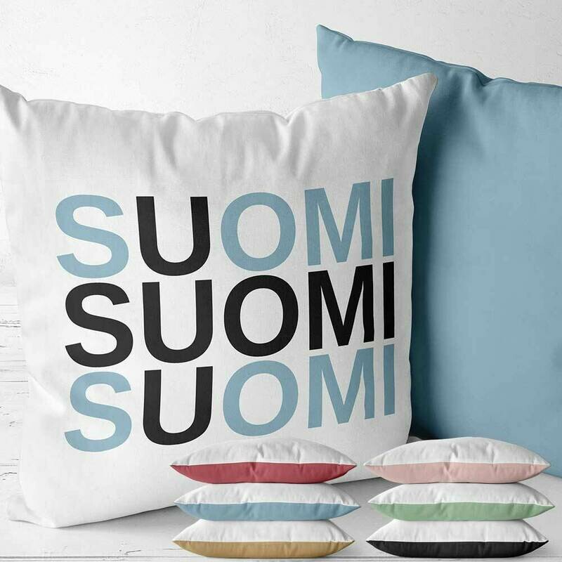 "Suomi" Two Tone Kissen (Erhältlich in fünf Farben)