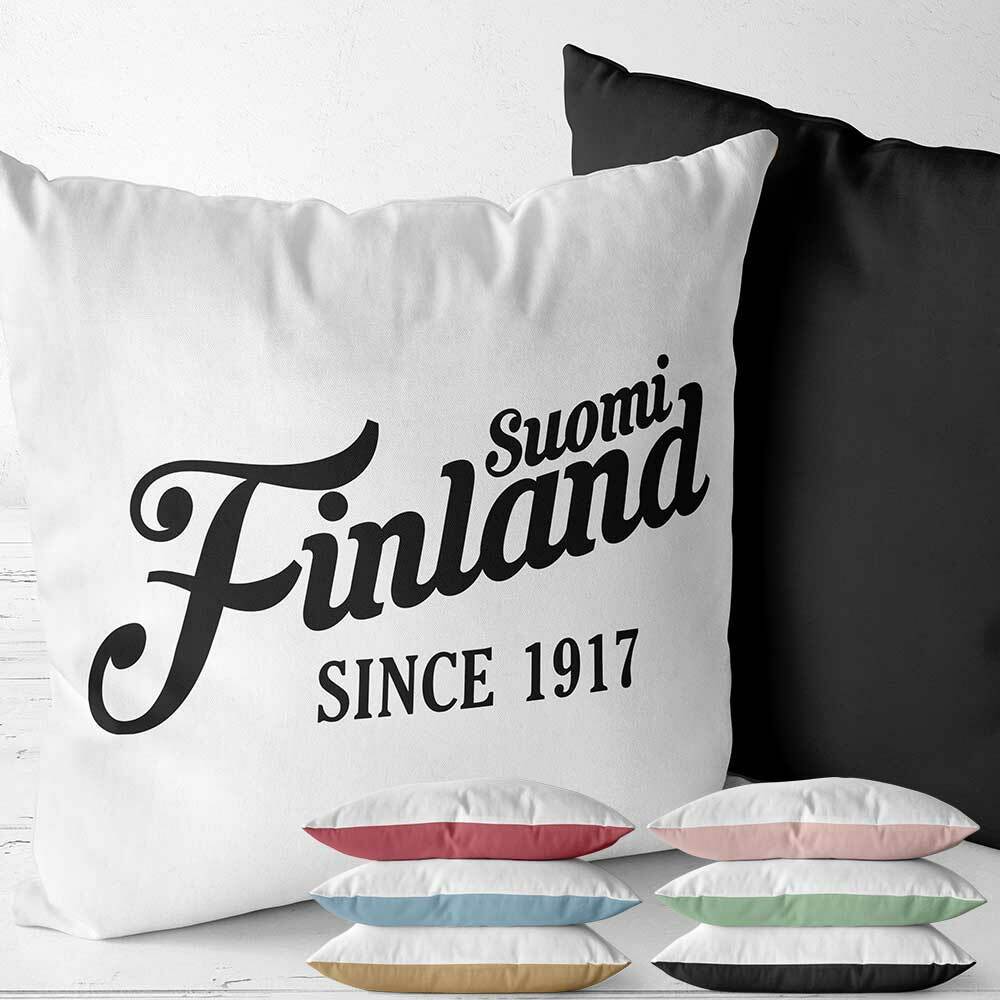 "Suomi Finland - since 1917" Two Tone Kissen (Erhältlich in sechs Farben) M1-FT 92173