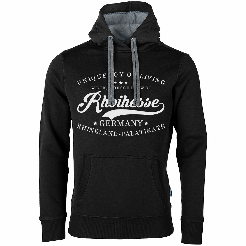 "Rhoihesse - Weck, Worscht & Woi!" Luxury Hoody (Unisex)