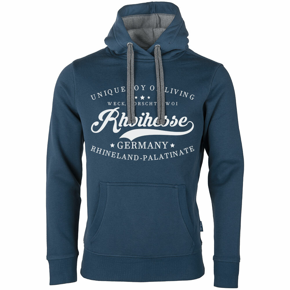 "Rhoihesse - Weck, Worscht & Woi!" Luxury Hoody (Unisex)
