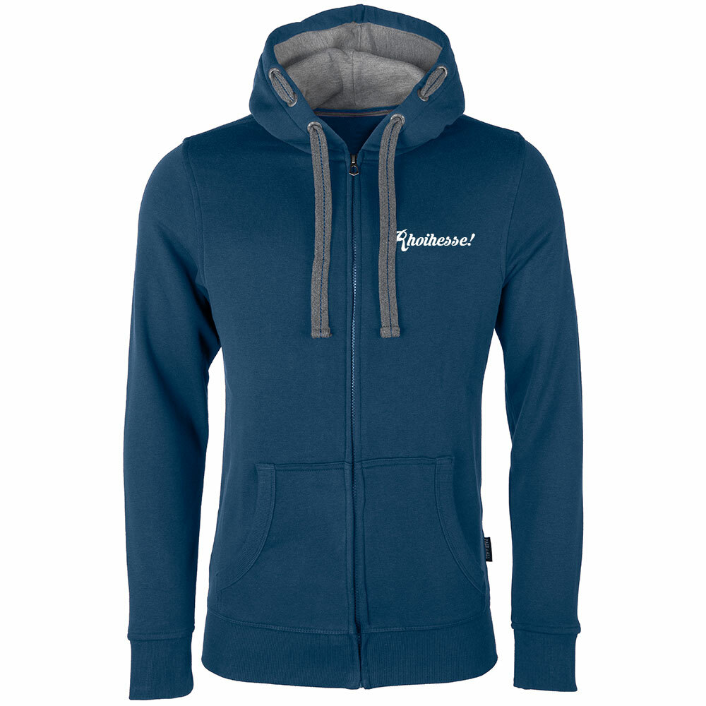 "Rhoihesse - Weck, Worscht & Woi!" Luxury Zip-Hoody (Unisex)