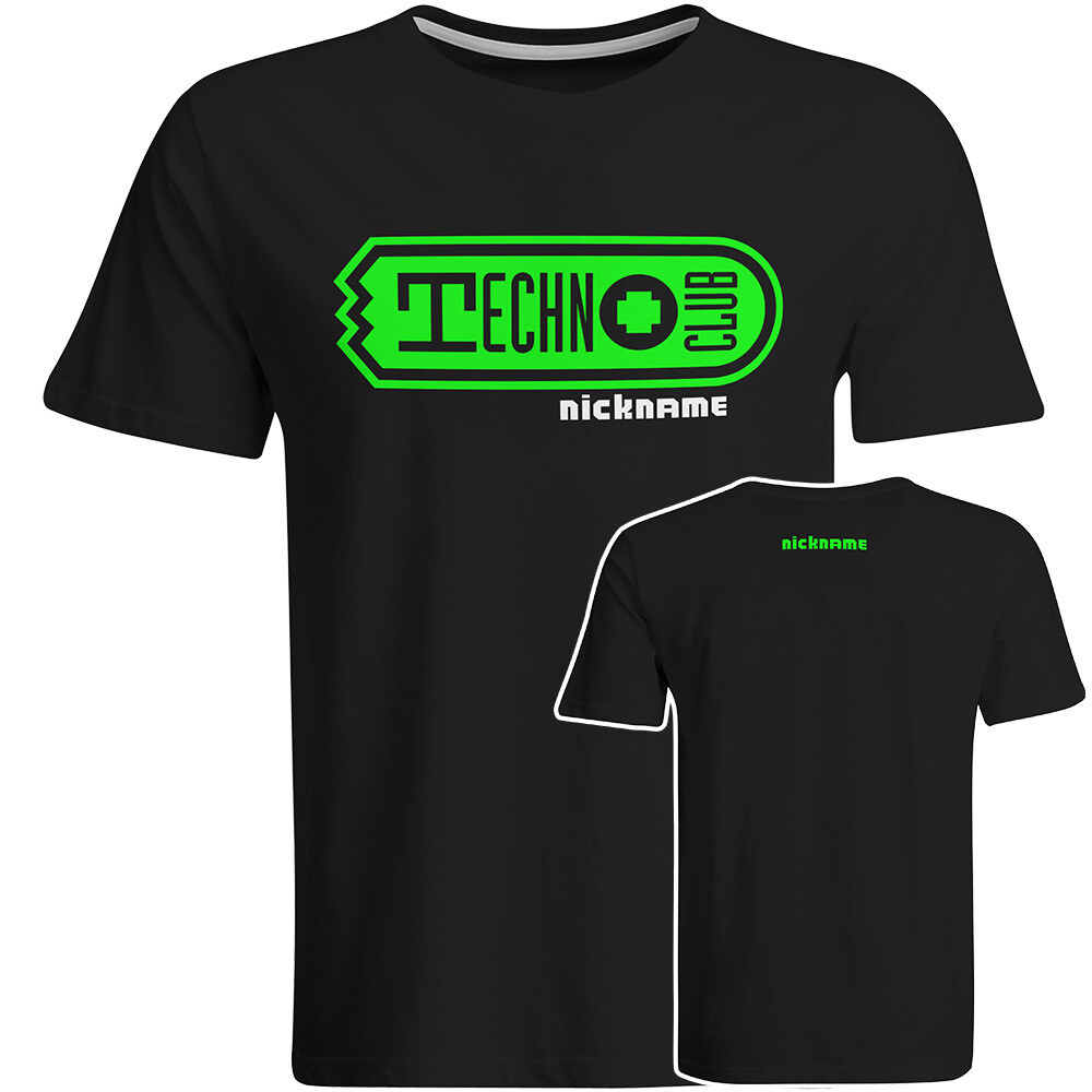 Technoclub T-Shirt mit individuellem Twitch-Nickname (Men)