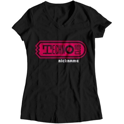 Technoclub T-Shirt mit individuellem Twitch-Nickname (Women)