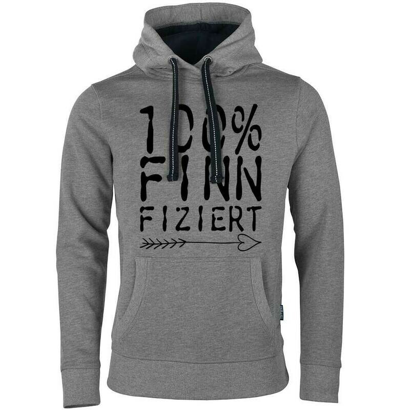 "100% finnfiziert" Luxury Hoodie (Unisex)