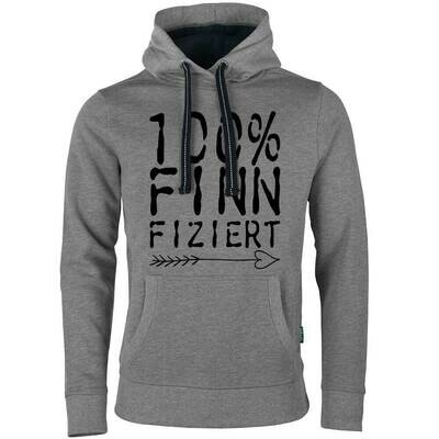 "100% finnfiziert" Luxury Hoodie (Unisex)