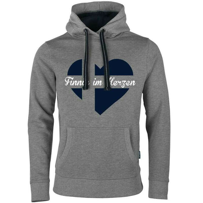 "Finnin im Herzen" Luxury Hoodie (Unisex)