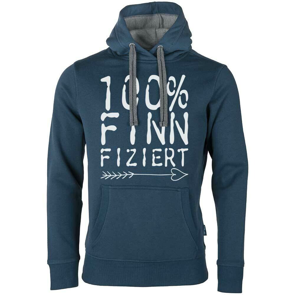 "100% finnfiziert" Luxury Hoodie (Unisex)