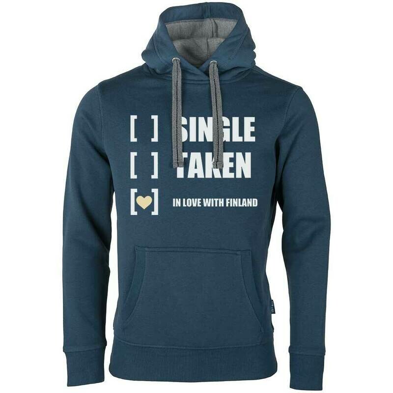 "Single, taken, in love with Finland" Luxury Hoodie (Unisex)