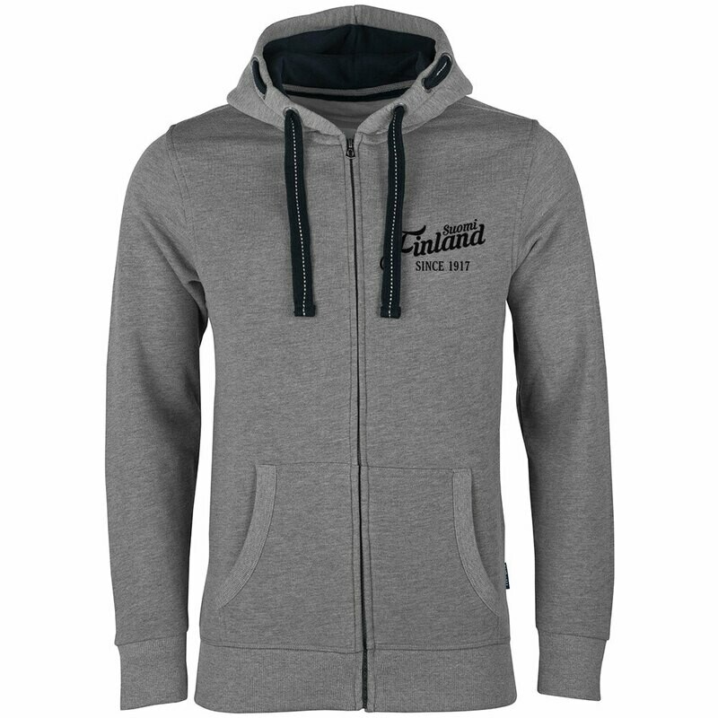 "Suomi Finland - since 1917" Luxury Zip-Hoodie (Unisex)