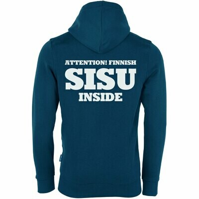 "Attention! Finnish SISU inside" Luxury Zip-Hoodie (Unisex)