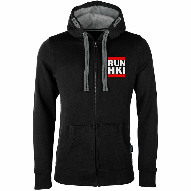 "RUN HKI" Luxury Zip-Hoodie (Unisex)