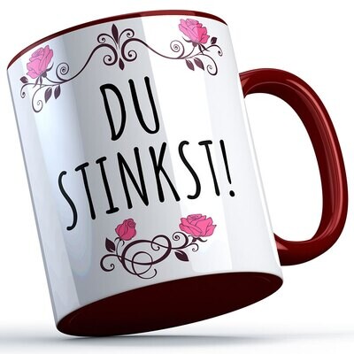 Du stinkst Tasse lustige Sprüchetasse (5 Varianten)