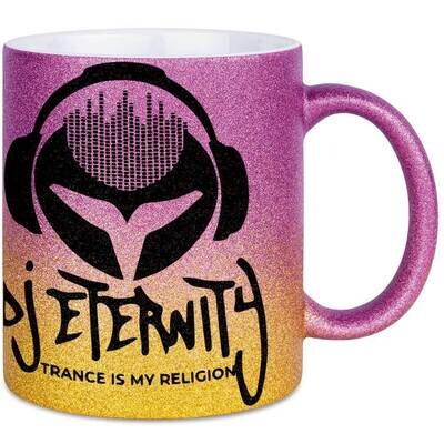 DJ Eternity Luxury Glitzertasse mit Farbverlauf (erhältlich in drei funkelnden Farben)