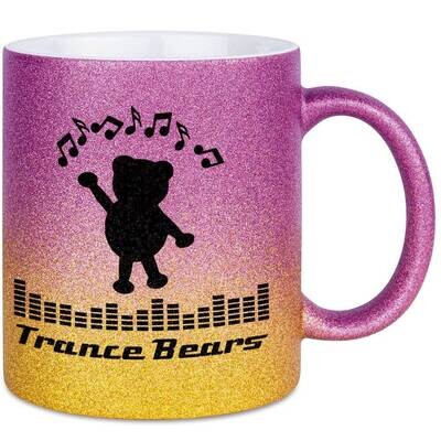 Trance Bears Luxury Gradient Glitter Mug