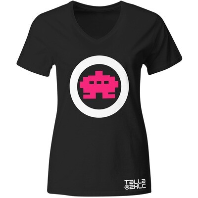 Space Invader Talla 2XLC / Technoclub T-Shirt (Women)