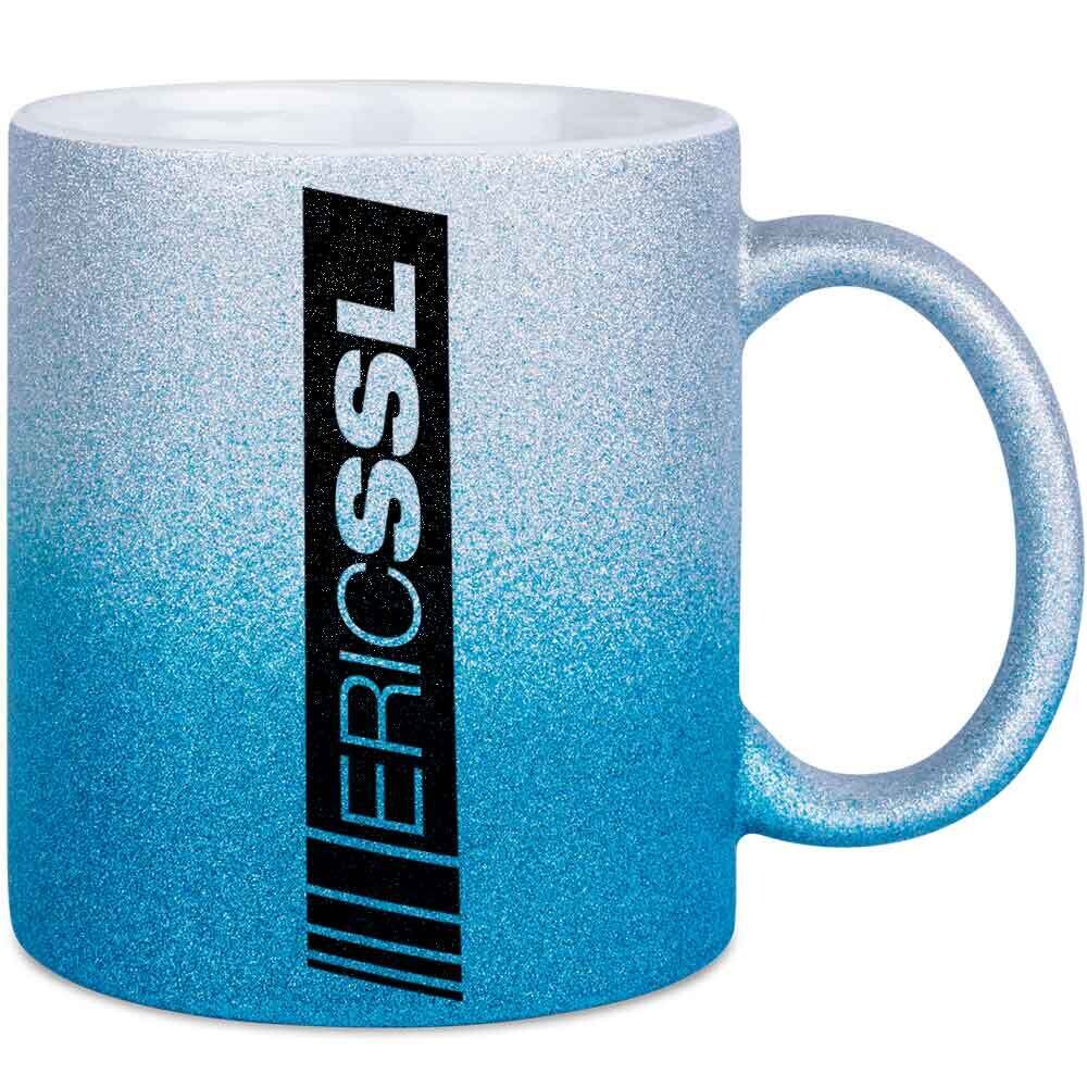 ERIC SSL Luxury Glitzertasse mit Farbverlauf (erhältlich in fünf funkelnden Varianten)