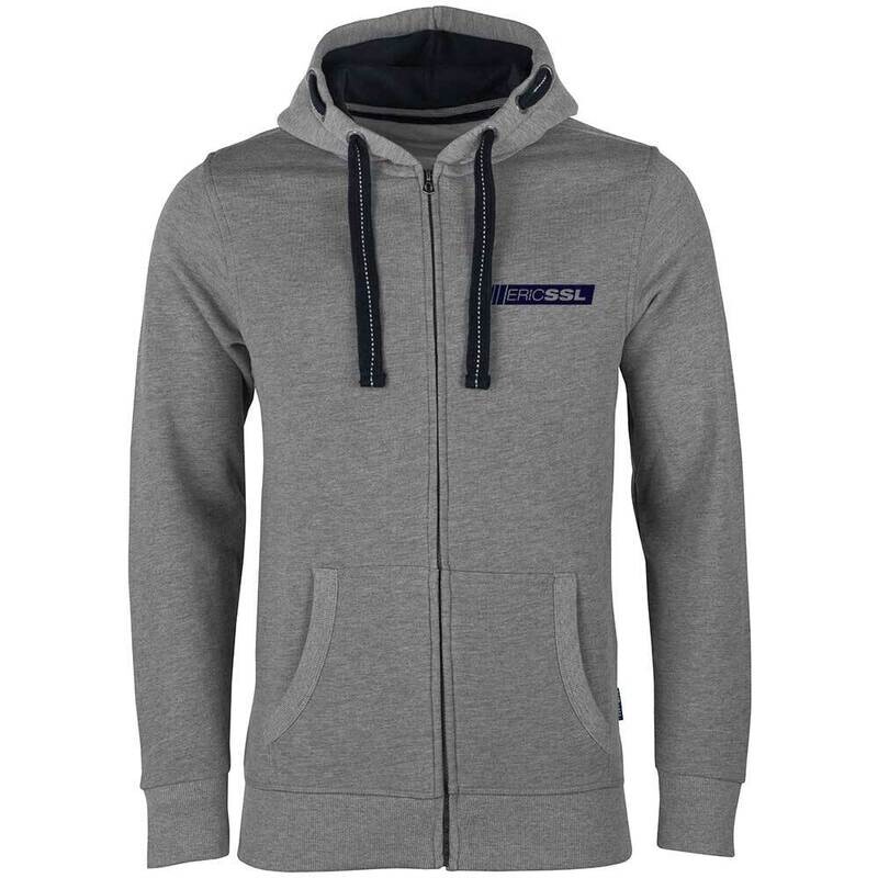 ERIC SSL Luxury Zip-Hoodie Farbe Grau (Unisex) ERIC SSL Luxury Zip-Hoodie Farbe Grau (Unisex)