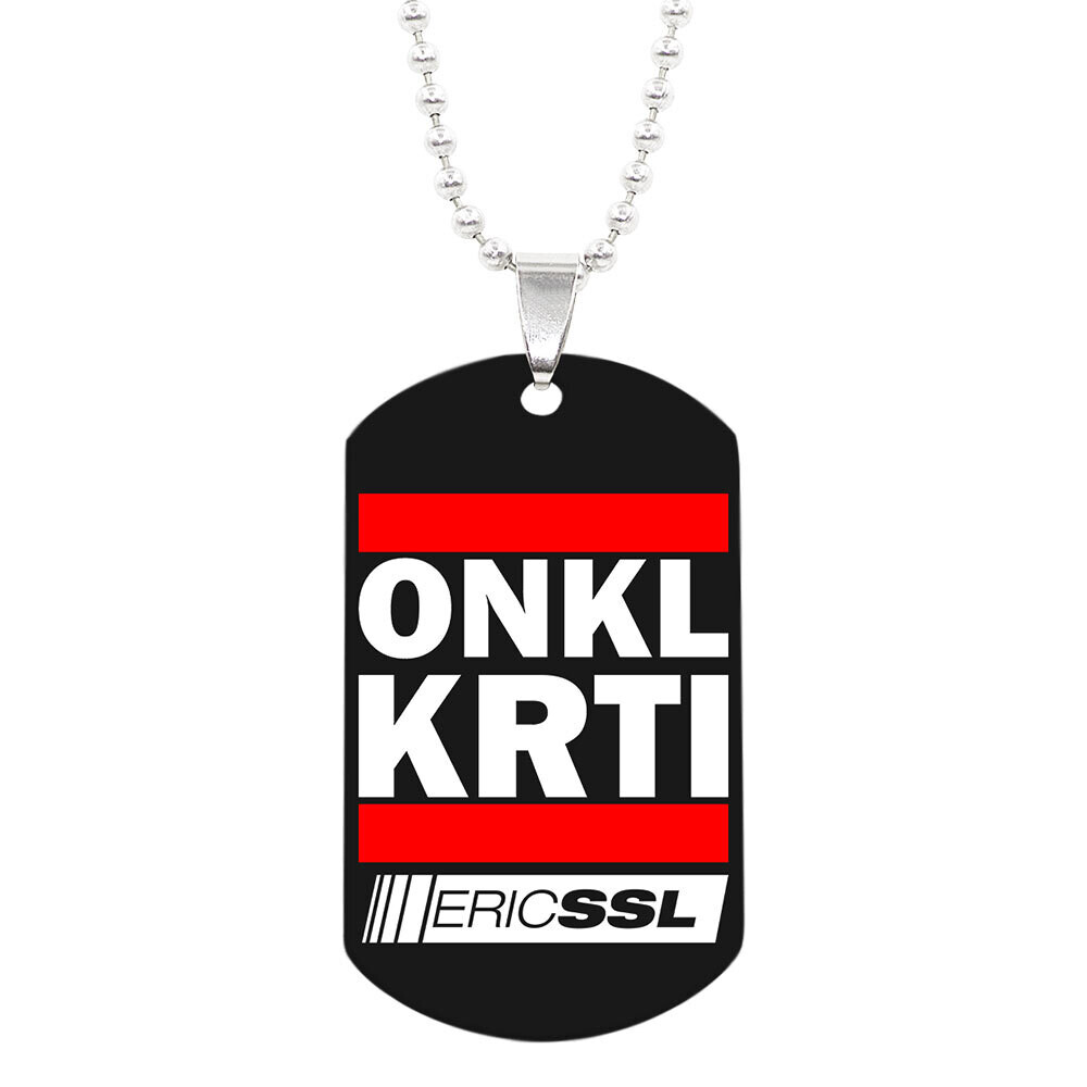 Halskette mit ONKL KRTI ID-Tag Anhänger