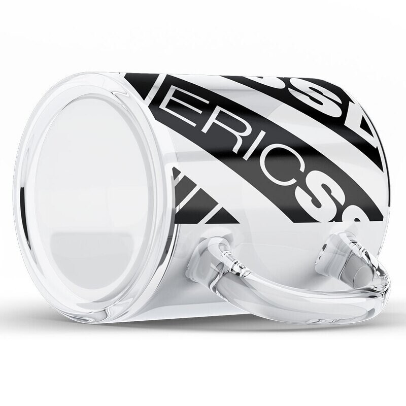 ERIC SSL Tasse aus klarem Glas (Design 1)