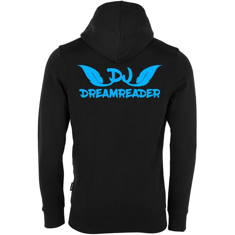 DJ Dreamreader Luxury Zip-Hoodie Farbe Schwarz (Unisex)