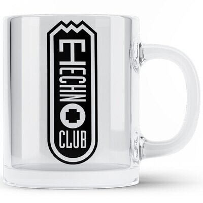Technoclub glass mug (clear)