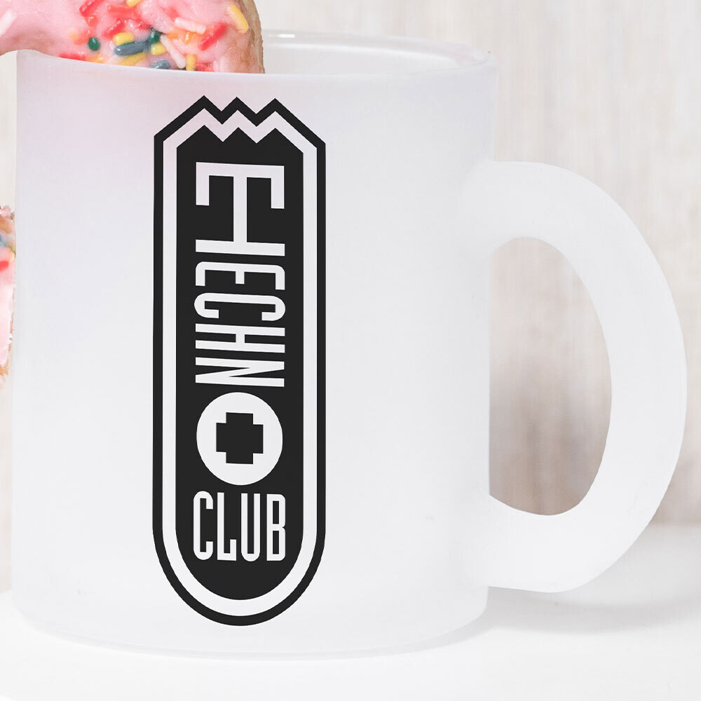 Technoclub glass mug (frosted)