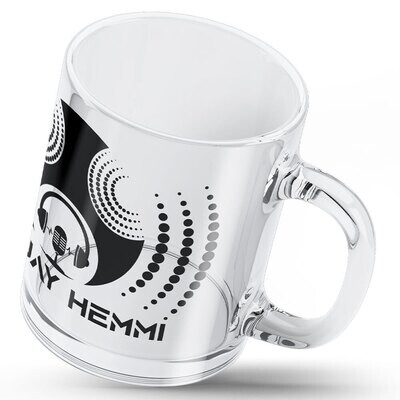Deejay Hemmi Tasse aus klarem Glas