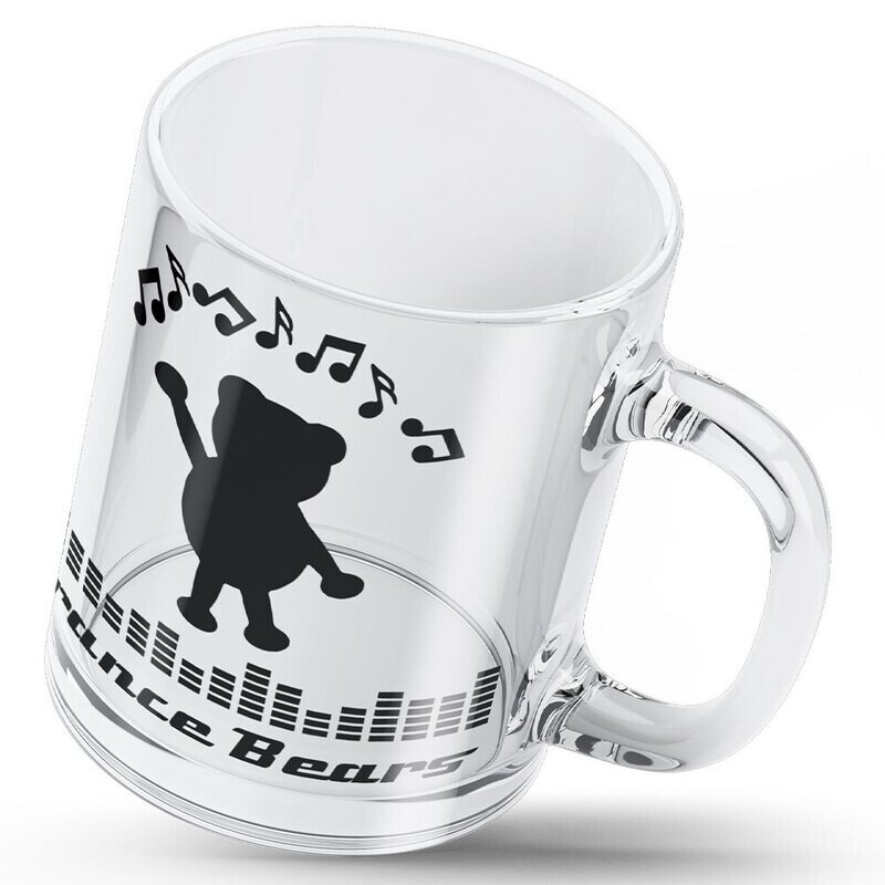 Trance Bears glass mug (clear) Trance Bears glass mug (clear)
