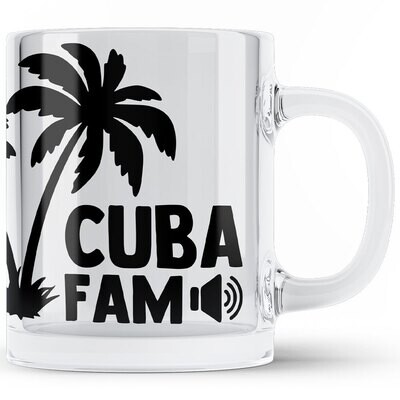 C.U.B.A. FAM Tasse aus klarem Glas