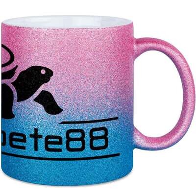 Trancekroete88 Luxury Glitzertasse mit Farbverlauf (erhältlich in drei funkelnden Farben)